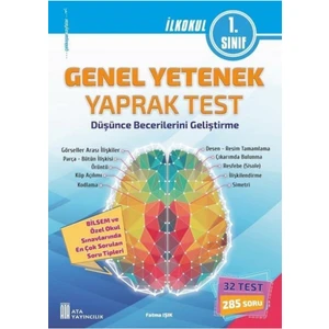 Ata Yayıncılık 1. Sınıf Bilsem Genel Yetenek Yaprak Test