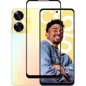 Realme C55 Kırılmaz Cam Tam Ekran Koruyucu 150CC Antistatik Büyük Kenar 9h Gerçek Temperli Koruma