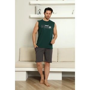 Sportif %100 Pamuk Şortlu Erkek Pijama Takımı