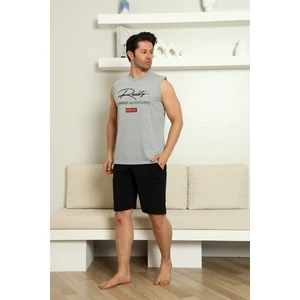 Sportif %100 Pamuk Şortlu Erkek Pijama Takımı