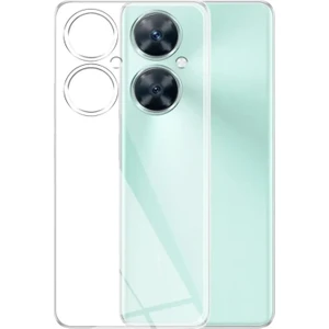 Kzy Huawei Nova 11I ile Uyumlu Kapak Kamera Korumalı Süper Silikon Şeffaf Kılıf