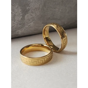 Alyans Yüzük Gold Çelik 5mm