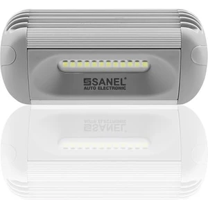 SANEL 24V DIŞ AYDINLATMA LAMBASI (TAVAN LAMBASI) (12*0.5W LED) (SU GEÇİRMEZ) (117*55 MM) (GRİ KASA)