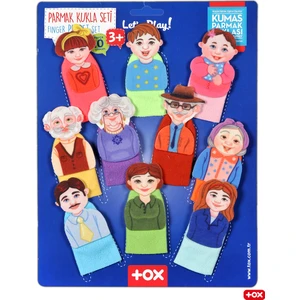 Aile 10 Parça Parmak Kukla