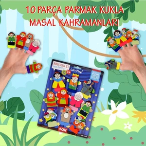 Masal Kahramanları 10 Parça Parmak Kukla Set T225