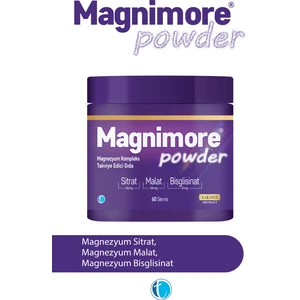 Powder Magnezyum Karamel Aromalı 60 Servis Sitrat Malat Bisglisinat