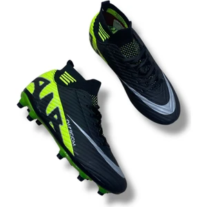 Çoraplı Krampon Siyah Sarı Desenli