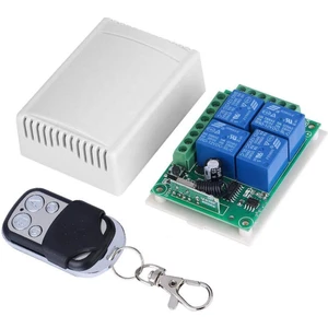 TLS Robotik 12V 433MHZ 4 Kanallı Kablosuz Kumandalı Rf Alıcılı Röle Modülü (Kutulu)