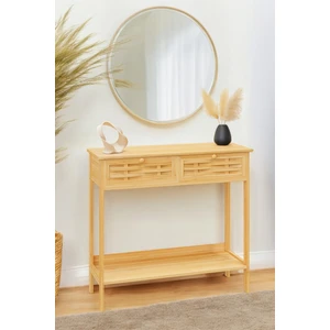 Bambu Dekoratif Raflı 2 Çekmeceli Dresuar Konsol DB-0012