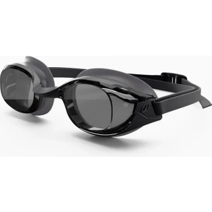 Nabaiji yüzücü gözlüğü - standart boy - siyah - siyah füme camlar - bfit