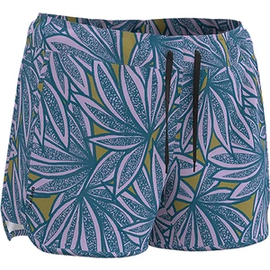 Olaian Kadın Kısa Deniz Şortu/boardshort - Mavi/mor - Palmiye Desenli - Tını