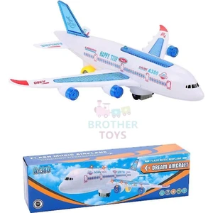 Brother Toys MiniAirbus Hareketli Pilli Işıklı Oyuncak Uçak Airbus A380