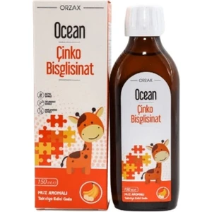 Ocean Çinko Bisglisinat Şurup Muz Aromalı 150 ml