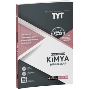 Pegem Akademi Yayıncılık TYT Tamamı Çözümlü Kimya Soru Bankası