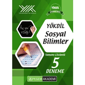 Pegem Akademi Yayıncılık YÖKDİL Sosyal Bilimler Tamamı Çözümlü 5 Deneme