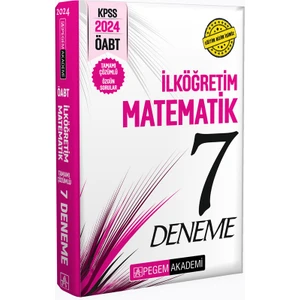 Pegem Akademi Yayıncılık 2024 KPSS ÖABT İlköğretim Matematik Öğretmenliği Tamamı Çözümlü Deneme