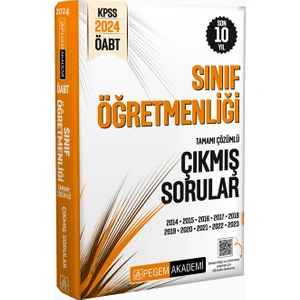 Pegem Akademi Yayıncılık 2024 KPSS ÖABT Sınıf Öğretmenliği Tamamı Çözümlü Çıkmış Sorular