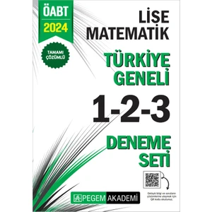 Pegem Akademi Yayıncılık 2024 KPSS ÖABT Lise Matematik Tamamı Çözümlü Türkiye Geneli 1 – 2 – 3 Deneme Seti