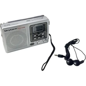 ST-194D Pilli Mini Deprem Radyosu Cep Radyosu - Kulaklık Hediyeli  13X8CM
