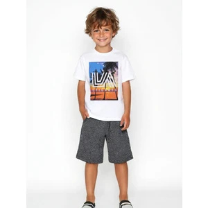 Erkek Çocuk Epic Days Palmiye Desenli Kırçıllı Şortlu Pamuk Takım