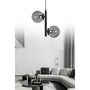 Salkım 2'li Siyah Modern Avize
