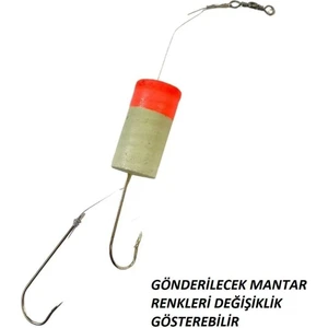 Çelik Telli Lüfer Çinekop Sarıkanat Takımı Fosforlu Mantarlı 2 Iğneli