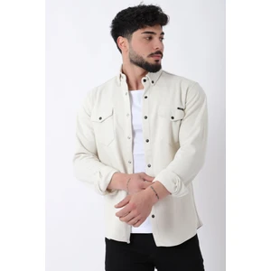 Çift Cep Kapaklı Örme Gömlek Xc U16805_40335