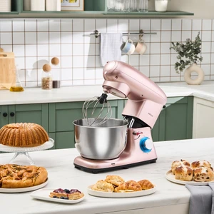 Multichef Stand Mikser Rosegold 1900W 5,5 Lt (Kıyma Çekme /Sucuk-Sosis/İçli Köfte Aparatlı)