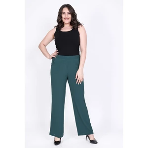Arka Bel Lastikli Boru Paça Pantolon 35056