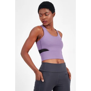 Maraton Sportswear SlimFit Kadın Atlet Yaka  Kolsuz Basic Mor Bra 18200