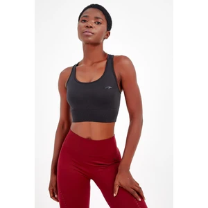SlimFit Kadın Bisiklet Yaka  Siyah Bra