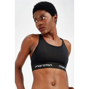 SlimFit Kadın Atlet Yaka  Kolsuz Siyah Bra 17170