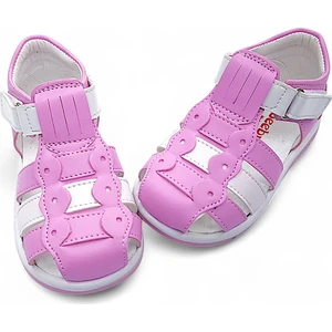 Ortopedik Kız Bebek ve Çocuk Sandaleti KBGCM2406 Pembe Beyaz 25