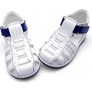 Ortopedik Erkek Bebek ve Çocuk Sandaleti EBGCM2406 Beyaz Lacivert 22
