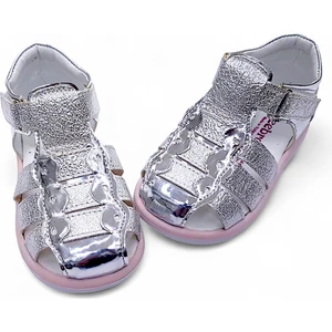 Ortopedik Kız Bebek ve Çocuk Sandaleti KBGCM2406 Silver 25