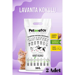20 Lt Lavantalı Kedi Kumu X2 Adet