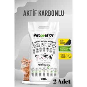 20 Lt Aktif Karbonlu Kedi Kumu X2 Adet