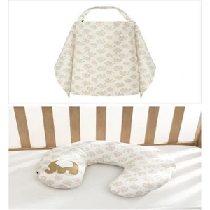 Filli Emzirme Minderi Seti Bej Renkli Fonksiyonel Destek 65 cm Bebeğiniz İçin Rahatlık