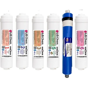 Chem Specıal 6 Filtre 12 Aşama Inlıne Quıck Gümüş Iyon ve Mineral Filtreli Su Arıtma Cihazı Filtre Seti