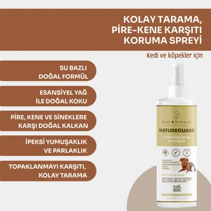 Kahu Naturals Natureguard Kolay Tarama Tüy ve Deri Bakımı Zararlılara Karşı Doğal Koruma Organik Parfüm 250 ml