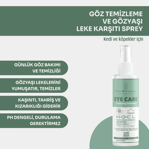 Kahu Naturals Göz Temizleme Solüsyonu, Gözyaşı Lekesi Bakımı, Kedi ve Köpek, 75 ml