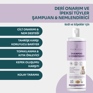 Kahu Naturals All-In-One Şampuan Nemlendirici, Inci ve Yulaf Proteini, At Kestanesi, Pantenol, %100 Doğal, 400 ml