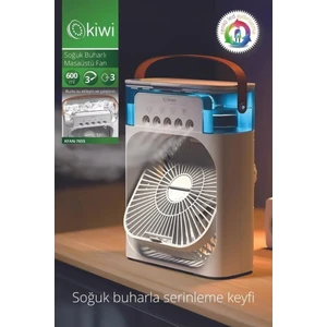 KFAN-7655 3'ü 1 Arada Nemlendirici, Gece Lambası ve Soğuk Buharlı Masa Tipi Fan
