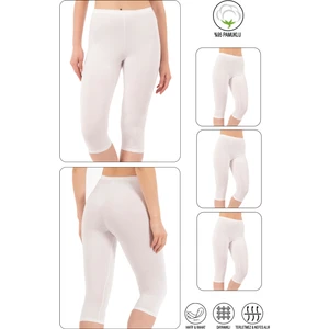Özkan Underwear 0458 3'lü Paket  Kadın Pamuklu Likralı Düz Kapri Tayt