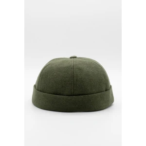 Kışlık Yeni Stil Yün Retro Hip-Hop Docker Şapka Haki