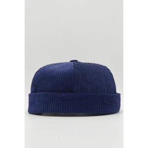 Kışlık Kadife Takke Hip-Hop Bere Docker Şapka-Lacivert