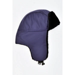 Suni Kürklü Pilot Beresi Lacivert Kalpak Şapka