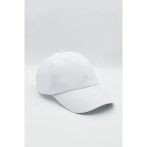 Erkek %100 Pamuk Beyaz Cap Beyzbol Şapkası