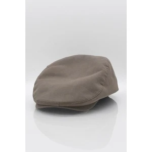 Erkek Kahve Kasket Keten Yazlık Flat Cap Şapka
