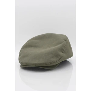 Erkek Haki Kasket Keten Yazlık Flat Cap Şapka